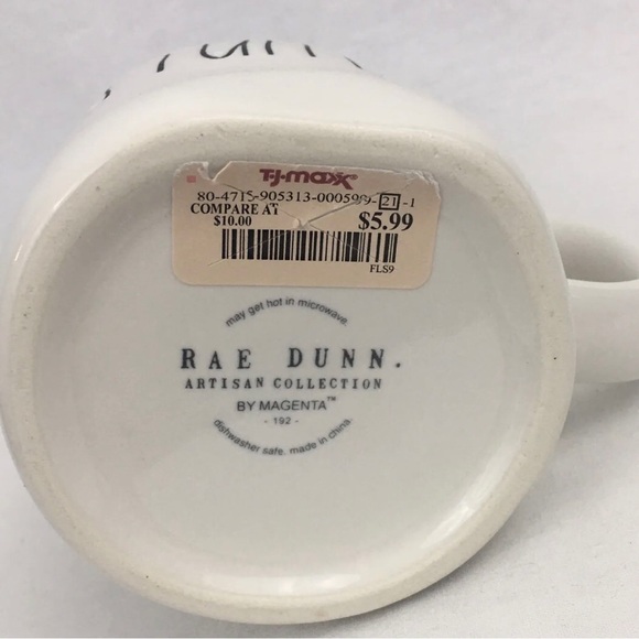 Rae Dunn Orange Interior Thanksgiving Holiday Mug “Stuffed” Dimpled Large Cup - Picture 9 of 13